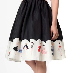 Barbie x Unique Vintage My Barbie Collection Swing Skirt